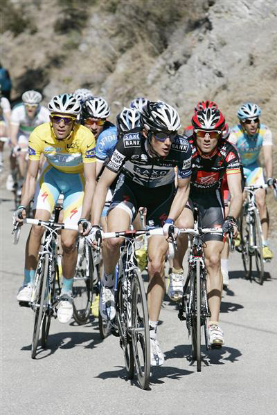 Frank Schleck lead Alberto Contador and Alejandro Valverde